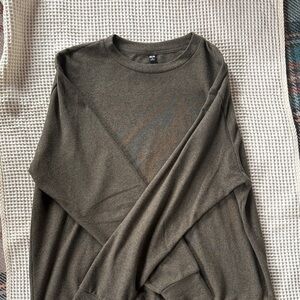 Classic Olive Crewneck Sweater